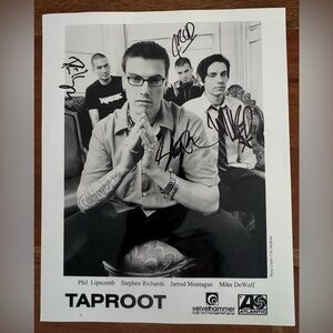 Taproot Autographed Band Photo